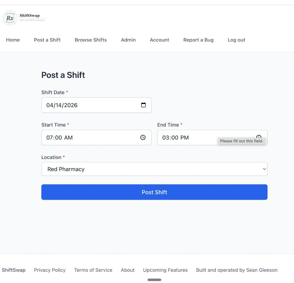 ShiftSwap screenshot 2